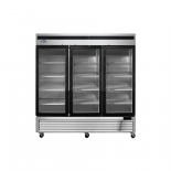 Atosa 81" Stainless Steel Hinged Glass 3 Door Freezer MCF8704GR