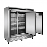 Atosa 81" Stainless Steel Hinged Glass 3 Door Freezer MCF8704GR