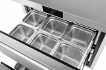 ATOSA AUF27D2 27" Stainless Steel 2 Drawers Under Counter Freezer