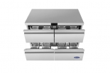ATOSA AUF48D4 48" Stainless Steel 4 Drawers Under Counter Freezer