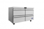 ATOSA AUF48D4 48" Stainless Steel 4 Drawers Under Counter Freezer