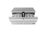 ATOSA AUF60D4 60" Stainless Steel 4 Drawers Under Counter Freezer