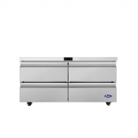 ATOSA AUR60D4 60" Stainless Steel 4 Drawers Under Counter Cooler