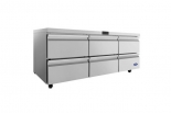 ATOSA AUR72D4 72" Stainless Steel 6 Drawers Under Counter Cooler