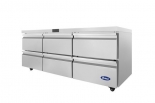ATOSA AUR72D4 72" Stainless Steel 6 Drawers Under Counter Cooler
