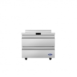 ATOSA AWF36D2 36" Stainless Steel 2 Drawer Worktop Freezer with Backsplash 
