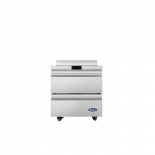 ATOSA AWR27D2 27" Stainless Steel Worktop Cooler with Backsplash with 2 Drawers