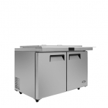 ATOSA MSF8306GR-NTCV Refrigerated 48" MEGA Top Sandwich Prep. Table with Night Covers and 18 x 1/6 poly pans 