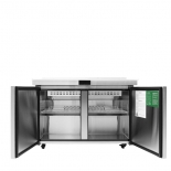 ATOSA MSF8306GR-NTCV Refrigerated 48" MEGA Top Sandwich Prep. Table with Night Covers and 18 x 1/6 poly pans 