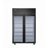 ATOSA PLUS-F2B-GD-S-PT Top Mount Compressor Pass Thru Hinged FRONT & REAR Glass Doors Cooler