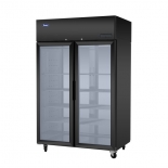 ATOSA PLUS-F2B-GD-S-PT Top Mount Compressor Pass Thru Hinged FRONT & REAR Glass Doors Cooler