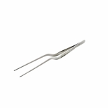 Browne 57517 Stainless Steel 8" Offset Precision Tongs