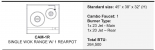 Cambo CAM-1R Wok Range 1 Hole with Rear Pot