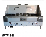 Cambo WRTW-2-N Chinese Turbo Wok Range Doulbe holes with two (2) rear pot(no burner)
