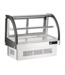 EFI CGCM-CT-3633 36" Front Curved Glass Refrigerated Countertop Drop In Display Cooler / Case