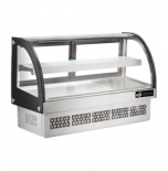 EFI CGCM-CT-4833 48" Front Curved Glass Refrigerated Countertop Drop In Display Cooler / Case