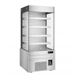 EFI CGOMS-3680 Black Straight Refrigerated Open Air Cooler / Merchandier