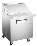 EFI CMDR1-27VCX-L 27" Stainless Steel Left Hinged Solid Door Stainless Steel Mega Top Prep Cooler