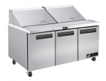 EFI CMDR3-72VC 72" Stainless Steel 3 Doors Mega Top Prep Cooler