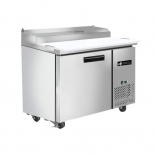 EFI CPDR1-44VC-L 44" Left Hinge Solid Stainless Steel Door Pizza Prep Cooler