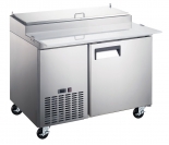 EFI CPDR1-44VCX 44" Right Hinge Solid Stainless Steel Door Pizza Prep Cooler