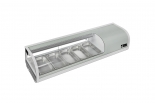 EFI CSCM-5413 54" Right Side Condenser Curved Glass Refrigerated Sushi Case Display Cooler