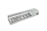 EFI CSCM-6113 60" Right Side Condenser Curved Glass Refrigerated Sushi Case Display Cooler