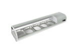EFI CSCM-7213 71" Right Side Condenser Curved Glass Refrigerated Sushi Case Display Cooler