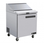 EFI CSDR1-27VC-L 27" Stainless Steel Left hinged Solid 1 Door Prep Cooler Salad / Sandwich Table