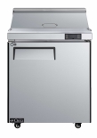 EFI CSDR1-27VC-R 27" Stainless Steel Right hinged Solid 1 Door Prep Cooler Salad / Sandwich Table