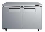 EFI CUDR2-48VC 48" Stainless Steel Hinged Solid 2 Doors Undercounter Cooler
