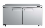 EFI CUDR2-60VC 60" Stainless Steel Hinged Solid 2 Doors Undercounter Cooler