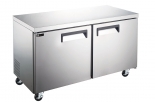 EFI CUDR2-60VCX 60" Stainless Steel Hinged Solid 2 Doors Undercounter Cooler