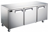 EFI CUDR3-72VCX 72" Stainless Steel Hinged Solid 3 Doors Undercounter Cooler