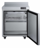 EFI CWDR1-27VC-R 27" Stainless Steel Left Hinged Solid 1 Door Worktop Cooler with Backsplash