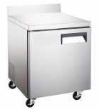 EFI CWDR1-27VCX-L 27" Stainless Steel Left Hinged Solid 1 Door Worktop Cooler with Backsplash