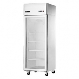 EFI F1-29GDSVC 29" Stainless Steel Right Hinged Glass 1 Door Freezer Reach In Top Mount