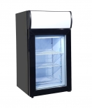 EFI F1-50GDCT-L 18" Black Exterior Right Hinged Glass 1 Door Countertop Freezer