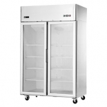 EFI F2-52GDSVC 52" Stainless Steel Hinged Glass 2-Doors Reach In Freezer Top Mount