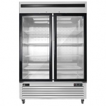 EFI F2-54GDSVC 54" Stainless Steel Hinged Glass 2-Doors Reach In Freezer Bottom Mount