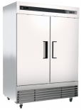 EFI F2-54VCX 54" Stainless Steel Hinged Solid 2-Doors Reach In Freezer Bottom Mount