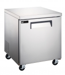 EFI FUDR1-27VCX-L 27" Stainless Steel Right Hinged Solid 1 Door Undercounter Freezer