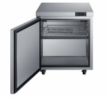 EFI FWDR1-27VC-L 27" Stainless Steel Left Hinged Solid 1 Door Worktop Freezer with Backsplash