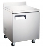 EFI FWDR1-27VCX-R 27" Stainless Steel Left Hinged Solid 1 Door Worktop Freezer with Backsplash