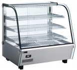 EFI HGCM-CT-2727-WH 27" Curved Glass Heated Countertop Display Warmer