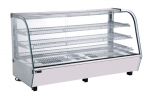 EFI HGCM-CT-4827-WH 48" Curved Glass Heated Countertop Display Warmer