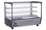 EFI HGSM-CT-3427-WH 34" Square Front Glass Heated Countertop Display Warmer
