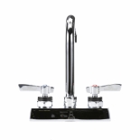 Encore® KL41-4000-SE1Z Deck Mount Faucet 4" OC with 3-1/2" Rigid Gooseneck Spout