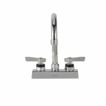 Encore® KL41-4002-SE1Z Deck Mount Faucet 4" OC with 6-1/2" Swivel Gooseneck Spout with Lever Handles