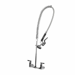 Encore® KL53-1000-BRZ Brass Chrome Plated 8" OC. Wall Mount Pre Rinse Assembly with Wall Bracket Retail Package